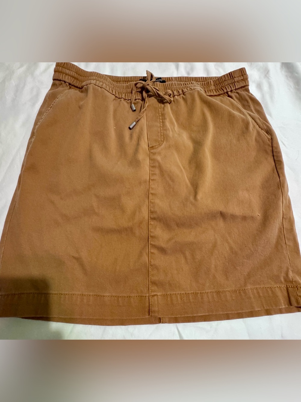 Liverpool Los Angeles Maple Sugar Utility Pull-On Skirt Size 14 Stretch
